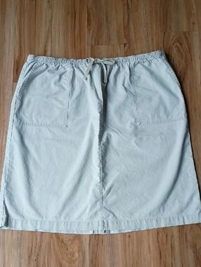 L.L. Bean Casual Drawstring Pocket Skirt